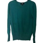 Teal Mosino Crewneck Sweater Long Sleeve Knit Pullover Casual Wear Size L Green Size L Photo 0