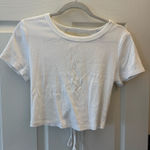 Wild Fable  White Tie Back Crop Top Photo 0