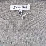Emory park  XL gray knit sweater pastel stripes Photo 3