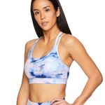 Gaiam Shiva Kennedy Print in Blue Ice Medium-Impact Sports Bra Medium NWT Photo 2