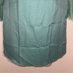 SheIn Women’s Scallop Trim Contrast Eyelash Lace Blouse 🆕 Large 8/10 Photo 6