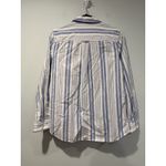 LL Bean Oxford Shirt Womens Small Striped Button Down Preppy Coastal 100% Cotton Photo 1