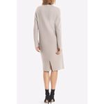 MM.LaFleur Charmaine Knit Dress Funnel Neck Wool Cashmere Blend Size Small Gray Photo 1
