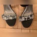 Tahari Preloved  Garance Black & White Leather Sandals Photo 2