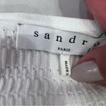 Sandro  stanislav Cardigan white sweater Women long sleeves size Medium Top Zipup Photo 6