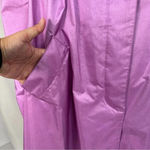 Vintage 80s Raingear Long Trench Coat Raincoat Pink Retro Womens Medium‎ Korea Photo 3