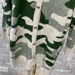 Absolutely  Green Camo Cardigan Sweater Photo 1