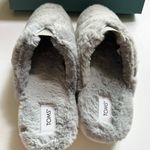 Toms Fluff Slippers Alpargata Mallow Mule Grey Smoke Faux Fur Women NEW Size 9.5 Photo 5