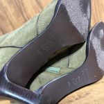 Audrey Brooke  y2k mossy green suede Women’s 6.5M leather heeled boots Photo 5