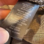 Massimo Fabbro Italy Grey Black Plaid Slim Trouser Dress Pants Womens 8 Preppy Gray Photo 3