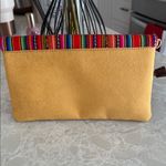 Peruvian foldover clutch bag with a colorful rainbow Photo 1