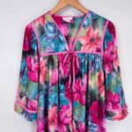 Vintage Sears Carriage Court Zip Robe Housedress Womens S 8/10 Pink Floral Photo 1