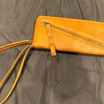 Free People Wallet Zip Around Wristlet Vegan Leather Brown 8"x4" Photo 0