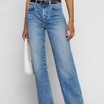 NWT Reformation Val 90s Mid Rise Straight Jeans Sz 31 Blue Photo 0