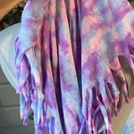 Justice  Infinity Scarf Multicolor Pastel Purple Pink Fringe Photo 7