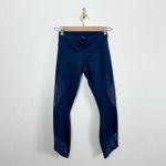 Athleta  | Aura Sonar Mesh Side Cropped Capri Leggings in Navy Photo 2