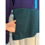 L.L.Bean Vintage 90’s Hoodie Knit Fleece 1/4 snap closing color block size XL Photo 9