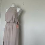 Show Me Your Mumu off back HALTER maxi DRESS SMALL BEIGE bridesmaid Photo 5