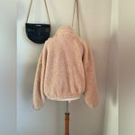 Stella Tweed  Light Sherpa Front Zip Jacket Coat, Size Medium Photo 2