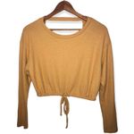 Aeropostale Aero Seriously Soft Long Sleeve Ribbed Crop Sweater Photo 1
