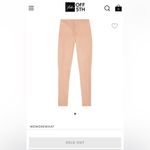 We Wore What high waist lace-up peach/tan leggings size/S Photo 5