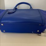 Pedro blue leather & suede purse with shoulder strap Photo 9