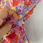 Lounge Floral Print Spaghetti Strap Romper Jumpsuit Women's Size L Purple Size L Photo 3