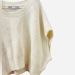 ZARA  Women’s Cropped Cable Knitted Sweater Vest Photo 4