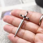 Single Sword Dagger Ear Jacket Silver Photo 2