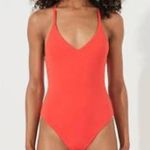 Free People NWOT X Zulu & Zephyr Chilli Pepper Towelling One-Piece Swimsuit 8 Photo 1