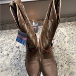 Durango  Women’s Brown Leather Embroidered Western Cowboy American Flag Boots New Photo 2