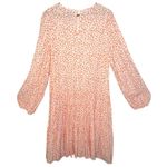 RAH Oslo Tiered Flowy Dress Womens L Orange Ditsy Floral Print Pockets Cottage Size L Photo 1