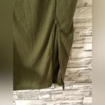 Miss Guided || Sage Green String Front Slit Maxi Scrunch Skirt SZ 8 Photo 2