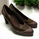 CAMPER ARIADNA‎ Patent Brown Leather Pumps Size 8 EU38 Purple Photo 0