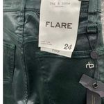 Rag and Bone Jeans 24 Ankle Flared, Coated Washed, 24 x 26.5 Casey, B70, $90 Black Photo 4