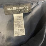 Sag Harbor Vtg Woman Skirt 16W Black Blue Striped Midi A-Line Career Office Photo 11