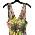 ZARA multicolor JUMPSUIT DRESS WITH presley PRINT Size Medium Photo 7