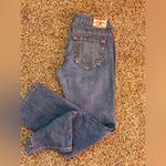 True Religion  Jeans Women's 31 Blue Denim Cotton Pockets Flat Front Straight Leg Photo 1