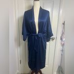 Victoria's Secret  Very Sexy Satin Kimono Robe, Ensign Blue, Photo 8