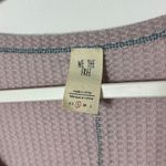 Free People  We The Free Thermal Waffle Knit Dahlia Top Size Small Sweater Photo 1