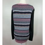 Talbots  Womens Fair Isle Lambswool Blend Pink Multicolor Crewneck Sweater‎ Sz M Photo 1