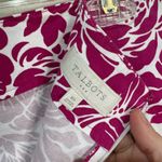 Talbots Floral Mini Skirt with Scalloped Hem in Magenta/Women’s 10 Photo 3