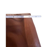 Aritzia - Wilfred Brown Faux Leather mini skirt back zip 2 Photo 2