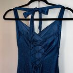 City Triangles Sparkly Turquoise Formal Dress Photo 4