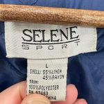 Vintage Linen Blend Sherpa Collar Denim Jacket Ranching Western Retro 70s Size L Blue Size L Photo 7