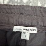 James Perse  Women’s Pull On Drawstring Pant Medium (2) Blue-Gray Casual Stretch Photo 2