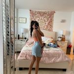 Denim Stretch Mini Skirt Blue Size XS Photo 2