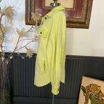Free People  Ruby Jacket Shacket Oversized Fleece in Light Green Yellow- Sz S 🧡🎀 Photo 7