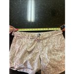 The North Face  Women's Belted Shorts Sz 10 Printed Aztec Cuffed VTG‎ Beige White Photo 8