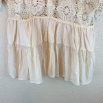 Altar'd State womens crochet blouse sz M boho cottage core hippie girly preppy Photo 5